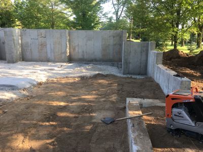 Foundation on new home build